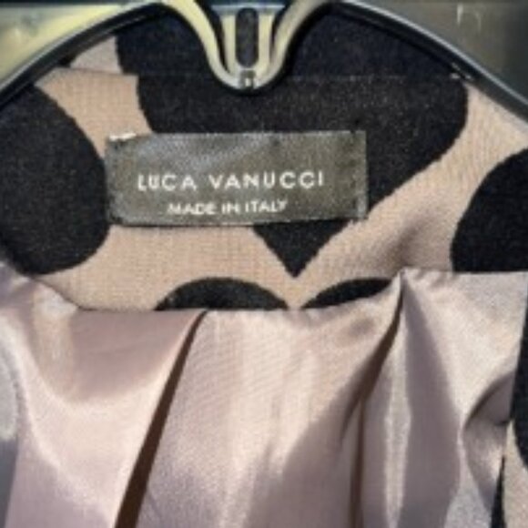 Khaki jacket with velvet black hearts - just in time for Valentine's Day - Picture 2 of 3